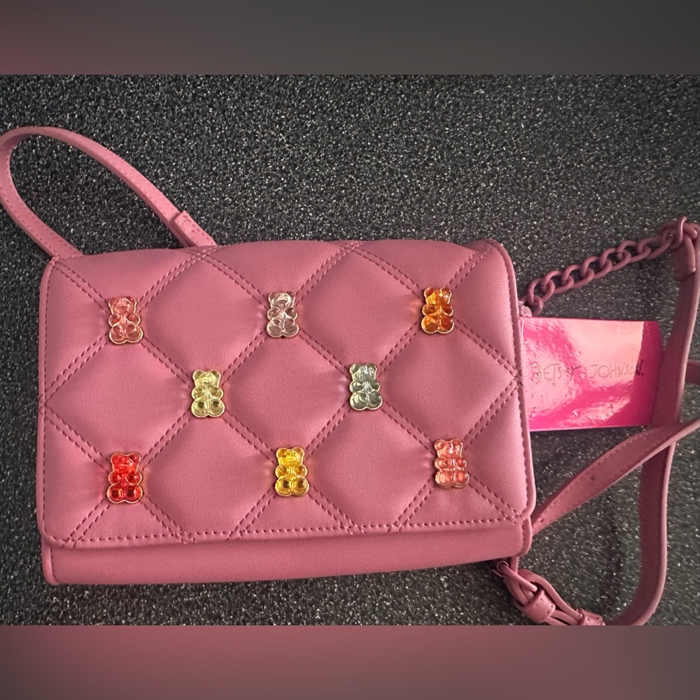 Betsey Johnson Quilted Gummy Bear Crossbod